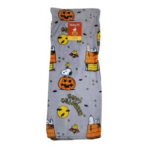 Peanuts Happy Halloween Pet Throw By Berkshire 60" x 70" Fleece Blanket Pumpkin